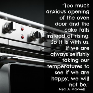 Mormon Happiness Oven Quote